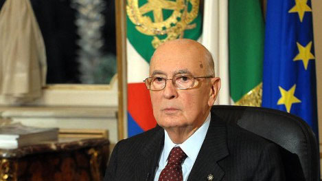 Il Presidente della Repubblica Italiana Giorgio Napolitano