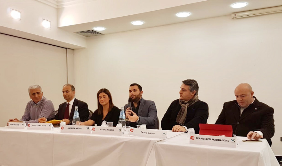 Da Sx: Giuseppe Graziano, Sergio Tursi Prato, Mafalda Meduri, Mafalda Meduri, Attilio Malena, Francesco Maddalone