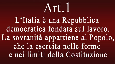 Articolo 1 della Costituzione Italiana
