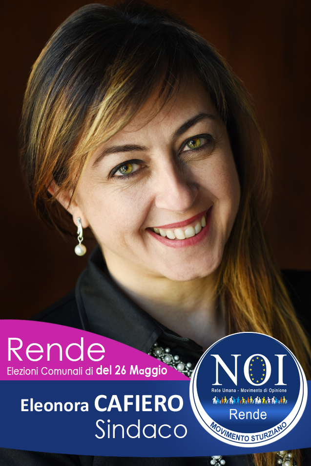 Eleonora Cafiero - Umanista - Candidata a Sindaco nella Città di Rende per le Amministrative del Maggio 2019