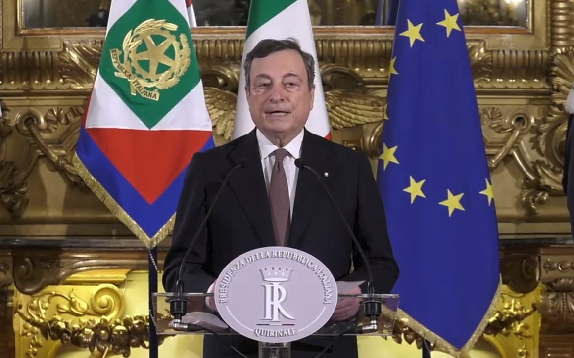 Il presidente del Consiglio Mario Draghi