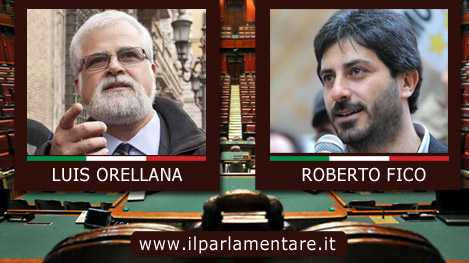 Da Sx: Luis Alberto Orellana e Roberto Fico candidati del M5S al Senato e alla Camera