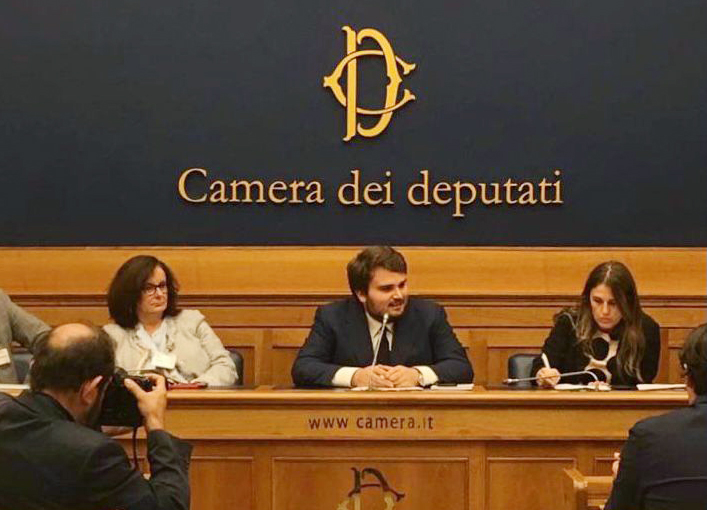Vittorio Pecoraro in conferenza alla Camera dei Deputati