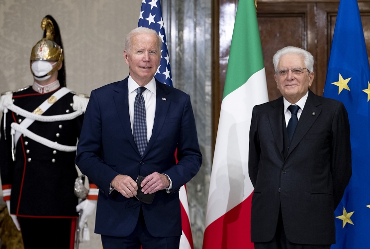 Il Presidente Mattarella incontra il Presidente Biden al Quirinale